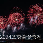 2024 포항 불꽃축제 일정 위치 주차 영일대해수욕장 국제불빛축제 야경 명소
