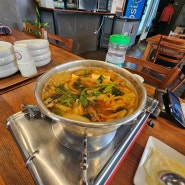 증평 짜그리 맛집 촌돼지고기가 듬뿍 초중리식당