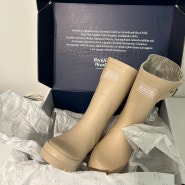 락피쉬 레인부츠 뉴 오리지널 레인부츠 숏 New Original rain boots short 코코아와 베이지 내돈내산 후기 사이즈 색상 비교