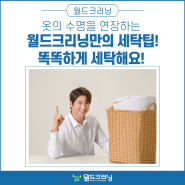 옷의 수명을 연장하는 월드크리닝만의 세탁팁! 똑똑하게 세탁해요!