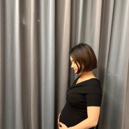 [임신 29~30주차 일상] 남편 없는 셀프만삭촬영, 주수원피스 내돈내산 후기