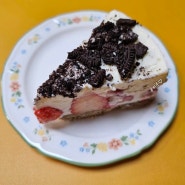 노오븐 딸기 치즈케이크 만들기 노오븐 딸기 크림치즈케이크 딸기 오레오 레어 치즈케이크 만드는 법
