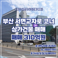 부산 서면 초역세권 상가건물 매매 feat.서면역 8번 출구 앞