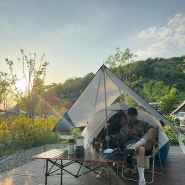 우리의 첫 캠프닉 스토리⛺️(천왕산가족캠핑장/데카트론2초텐트)
