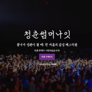 뮤직 페스티벌 청춘썸머나잇 티켓 예매 라인업 3000원 할인 공연정보