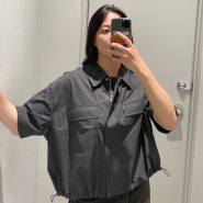 에잇세컨즈 오버핏 반팔 셔츠 자켓 추천 여자 여름 코디