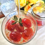 방울토마토매실청절임 여름음료 매실 토마토 에이드 만들기
