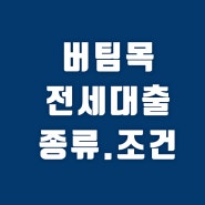 세종시 아파트 전세에 필요한 버팀목 전세 대출 종류