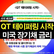 미국 연준 QT 테이퍼링 시작과 장기채권 금리