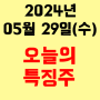 오늘의 시장 특징주 2024년 5월 29일(수)