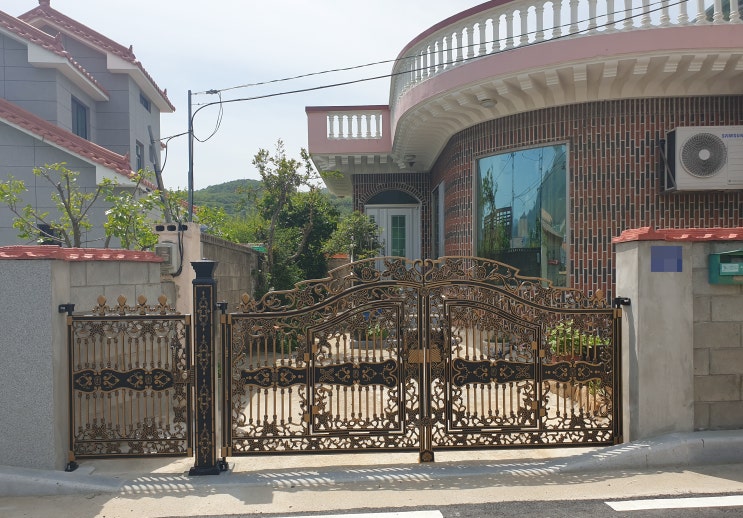창원 대문 공장 합리적인 가격으로 대문 기둥 및 주물 대문 설치 : 네이버 블로그