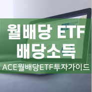 ACE ETF 월배당 투자가이드 (ft. ETF 분배금과 세금, ETF 배당소득 과세방법)