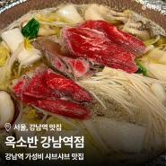 옥소반 강남역점, 샤브샤브 맛집, 내돈내산 후기