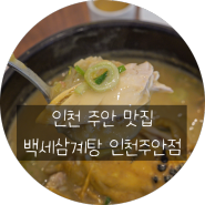 인천 주안 맛집 든든한 점심 식사 백세삼계탕 인천주안점