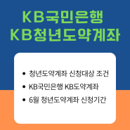 6월 청년도약계좌 신청기간 KB 국민은행