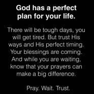 pray wait trust