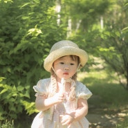 아기썬햇 그래마미 아기 밀짚모자 사진필수템 등극