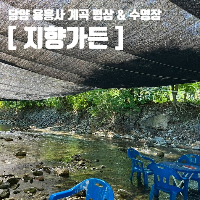 담양 용흥사 계곡 지향가든 광주근교 계곡평상 수영장물…