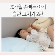 20개월 여전히 손빠는 아기 고치기 프로젝트 2탄_교정 세 달째( 손가락 빨기 방지 장갑 이용)