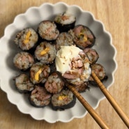 간단한 스팸 활용 요리 땡초 스팸 김밥 만들기