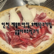 인천 제물포 맛집 오래된고기집 숯불마포주먹고기
