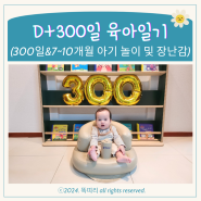 D+300일 셀프 촬영 7개월 8개월 9개월 10개월 아기 놀이 및 장난감