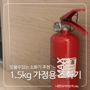 안전을 위한 준비 대동소방 1.5kg 가정용 소화기 배치로 시작
