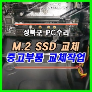 성북구 정릉동 컴퓨터수리 m.2 SSD 고장 교체
