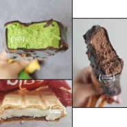 저당 아이스크림 라라스윗 저당 말차초코,초콜릿초코바,팥모니카 내돈내산 찐 후기.