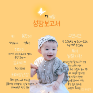 Jou's 7개월 육아일기 아기 성장보고서