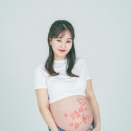 [임신일기] 임신34주, 35주차 증상 / 만삭사진소품 / 임신9개월 배크기 / 숲소리아기침대 / 임산부요가