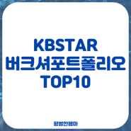 KBSTAR 버크셔포트폴리오TOP10 ETF 워런 버핏 투자 따라 하기