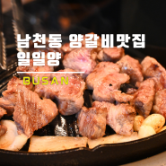 부산 남천역 맛집 북해도식 징기스칸 양갈비 전문점 일일양 남천점