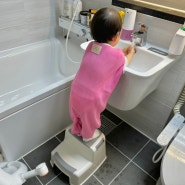 다이소 꿀템 추천템 아기 디딤대 유아 발디딤대 2단 욕실의자
