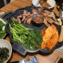 [구의역 고기집] 가족 외식하기 좋은 미나리 삼겹살 맛집 '꽃삼뚜껑'