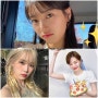 봄브라이트 봄웜 연예인 코디(옷,립틴트,블러셔,섀도우,염색)