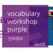 Vocabulary workshop purple 단어 정리 unit8