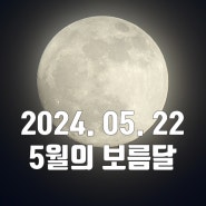 수줍게 빛났던 2024년 5월 22일의 보름달