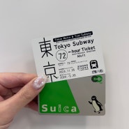 일본 도쿄여행 교통카드 스이카 , 지하철패스 사용후기 및 꿀팁
