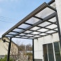 전원주택 데크 투명지붕 시공(렉산캐노피)