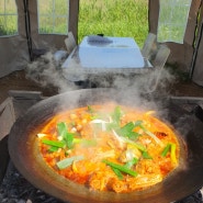 강화도 맛집 추천! 장작가마솥 불맛 가득 담은 마니산 솥뚜껑닭볶음탕