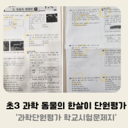 초3 과학 동물의한살이 과학단원평가