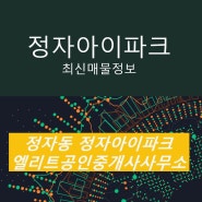 정자아이파크 오피스텔 최신 매물 정보 확인하세요!