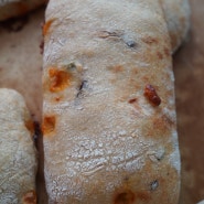 천연발효빵 작업 - 치즈 올리브 치아바타 & 단호박 식빵