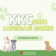 [반려동물과&펫케어과] KKC 반려견스타일리스트 경연대회 수상