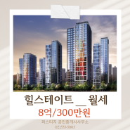 ○반포 힐스테이트 귀한 월세 8억/300만원○