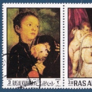 라스 알 카이마 티치아노 베첼리오 그림 우표