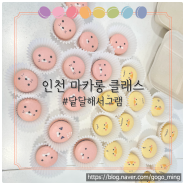 인천마카롱 인천 키즈 클래스 인천 커플 클래스 인천 컵케이크 클래스 구월동 답례품