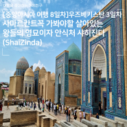 [중앙아시아 여행 8일차]우즈베키스탄 3일차 - 사마르칸트꼭 가봐야할 살아있는 왕들의 영묘이자 안식처 샤히진다(ShaiZinda)