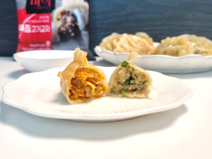전자레인지 만두 찌기 편의점신상 김치만두 고기만두 간장 소스 만들기 : 네이버 블로그